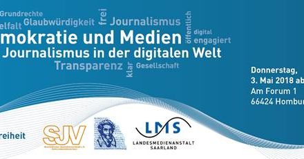 Veranstaltungshinweis: Demokratie und Medien – Journalismus in der digitalen Welt
