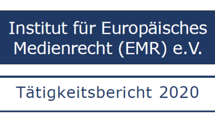 EMR Tätigkeitsbericht 2020 veröffentlicht
