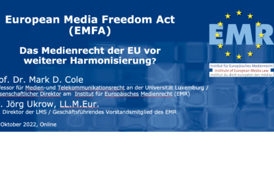 VoD und Q&A: European Media Freedom Act