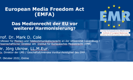 VoD und Q&A: European Media Freedom Act