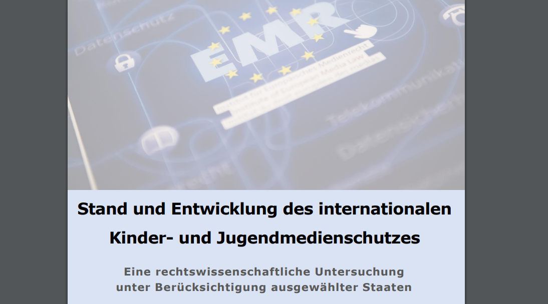 Rechtsvergleichende EMR-Studie zum internationalen Jugendmedienschutz veröffentlicht