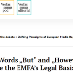 Beitrag zur Debatte „Shifting Paradigms of European Media Regulation“ von Verfassungsblog