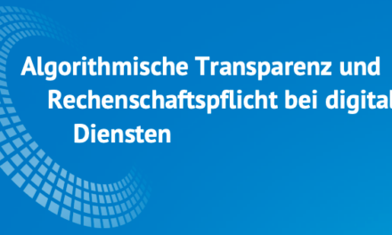 IRIS Spezial veröffentlicht: Algorithmische Transparenz und Rechenschaftspflicht bei digitalen Diensten