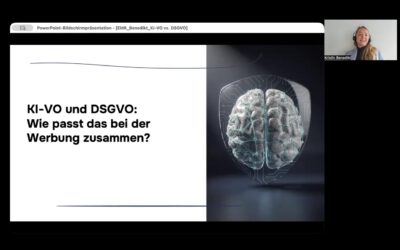 Webinar: KI-VO und DSGVO: Wie passt das bei der Werbung zusammen?